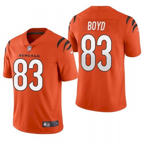 Men's Cincinnati Bengals #83 Tyler Boyd 2021 Orange NFL Vapor Untouchable Limited Stitched Jersey